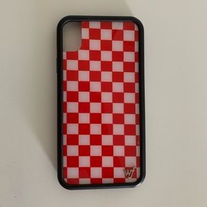 Red checkered Wildflower case